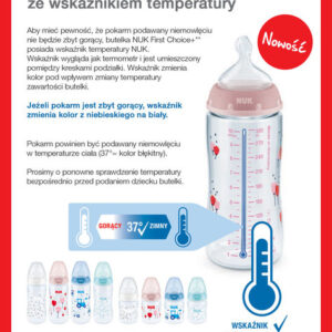 741927 BUTELKA 300ML WSKANIK TEMPERATURY SMOCZEK LATEKS 0-6