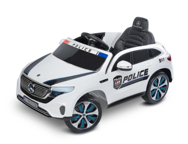 POJAZD NA AKUMULATOR MERCEDES BENZ EQC POLICJA WHITE