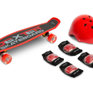 DESKOROLKA DEXTER RED + KASK I OCHRANIACZE