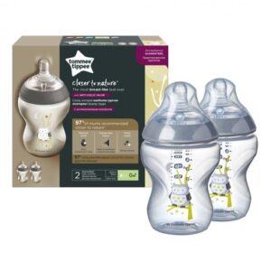 225214 BUTELKA 2 X 260 ML. DEK.BISF NIEBIESKA Tommee Tippee